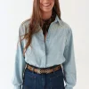 Austin Denim Shirt in Mustang Blue