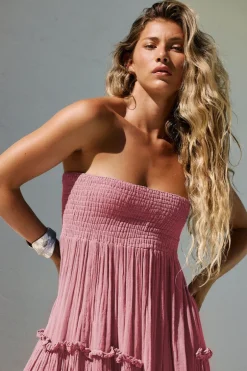 Bandeau Lavender Fields Dress in Dried Roses