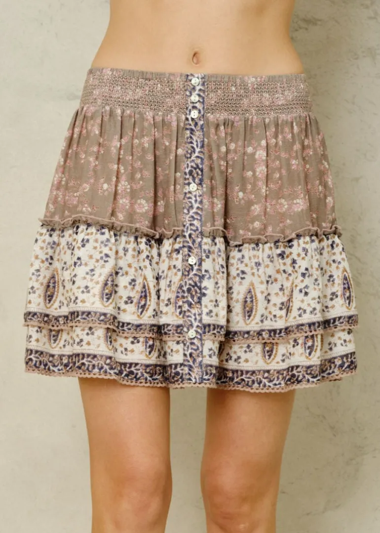 Bani Print Mini Skirt
