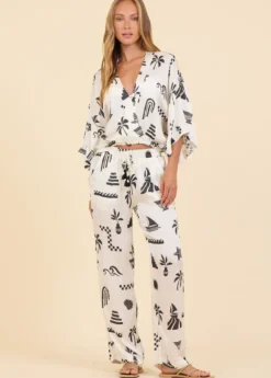 Beach Vibe Satin Crop Top