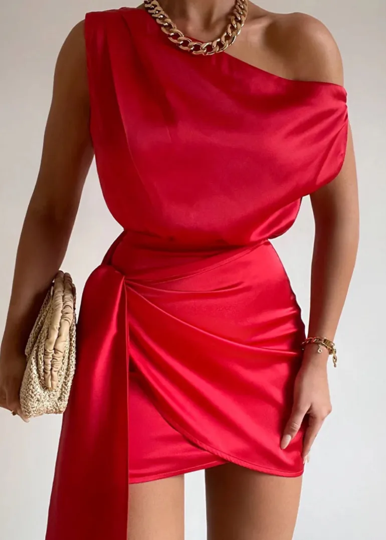 Charisma Mini Dress in Red