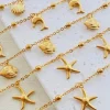 Charm anklet in gold color