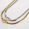 Chunky Chain Heart Necklace