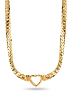 Chunky Chain Heart Necklace
