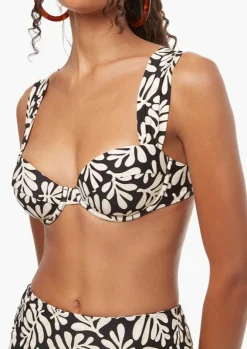 Claudia Bikini Top in Safari Leaves
