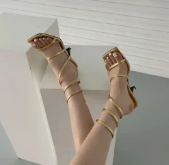 Cleo Coil Wrap Sandals