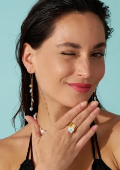 Double Hanging Tassel Earrings