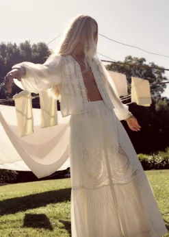 Embroidered Maxi Skirt Luisa