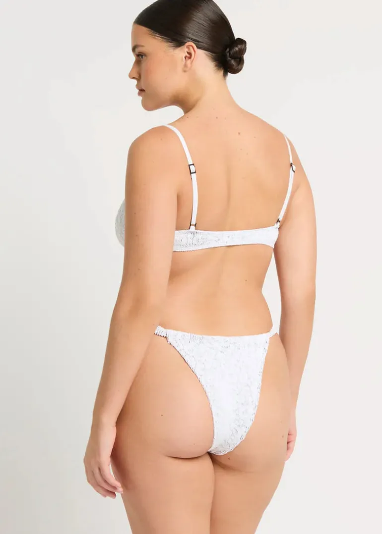 Georgia Brief in White Optic Leopard