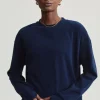 Horton Side Zip Midlayer Top in Dark Sapphire