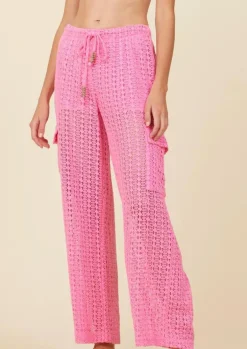 Hot Pink Crochet Cargos