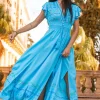 Ibiza Maxi Embroidered Dress