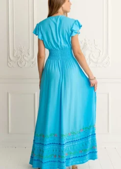 Ibiza Maxi Embroidered Dress