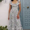 Lavender Ditsy Susie Dress