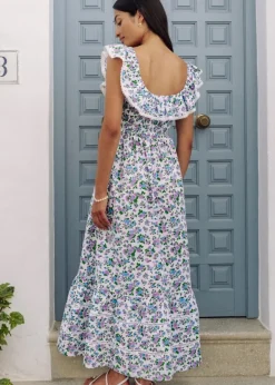 Lavender Ditsy Susie Dress