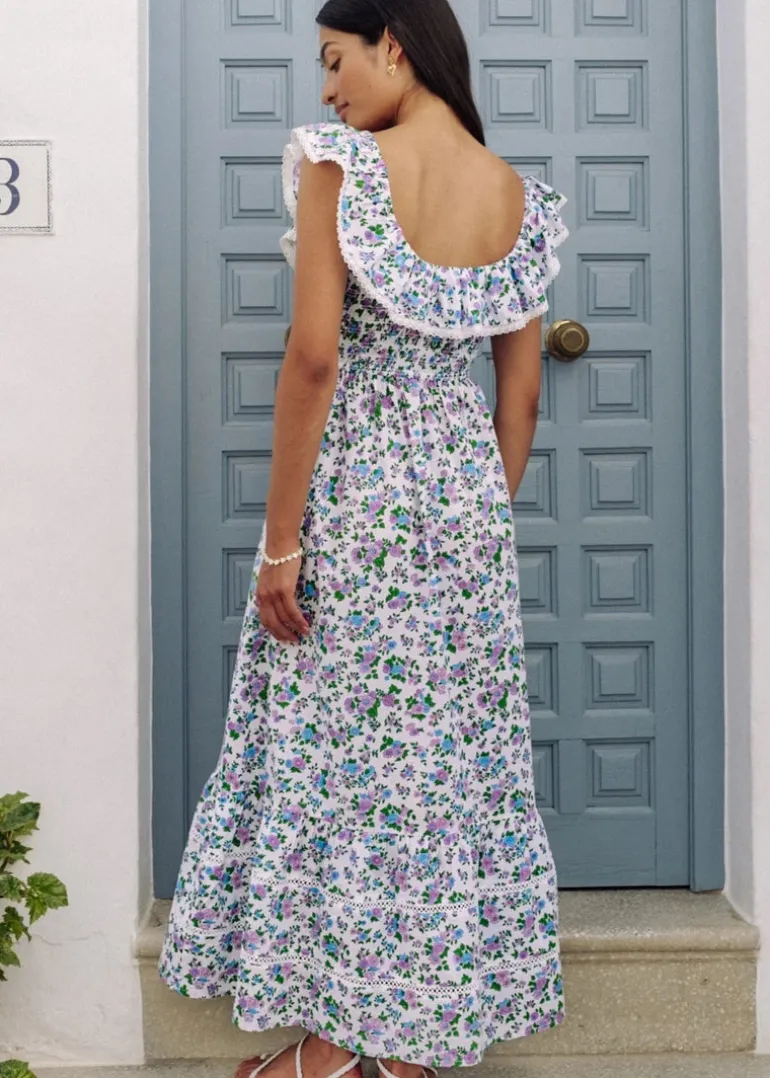 Lavender Ditsy Susie Dress