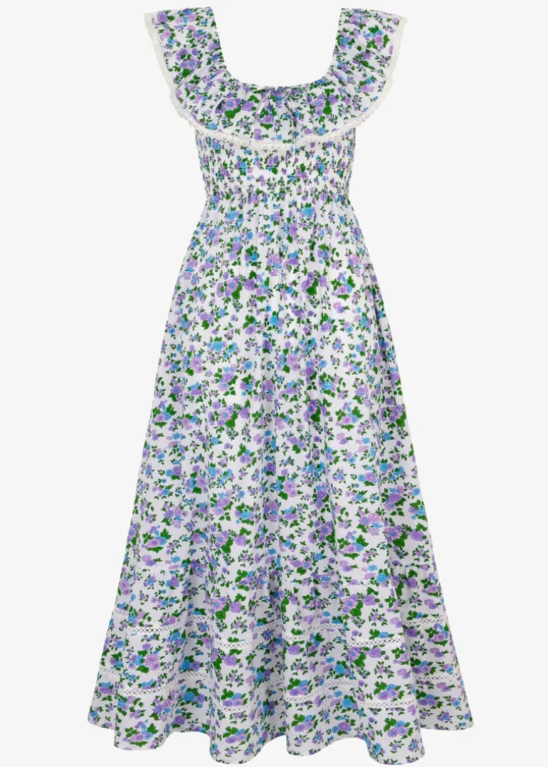 Lavender Ditsy Susie Dress