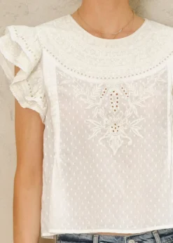 Lori Embroidered Top