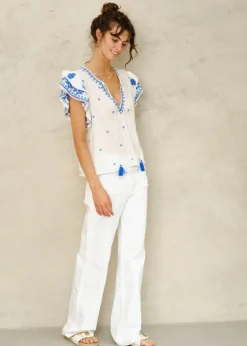 Mina Embroidered Top