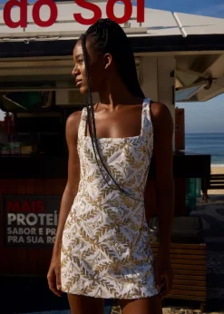 Mini Dress Mira with Gold Sequins