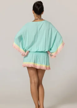 Mini Kaftan Sejla in Aqua