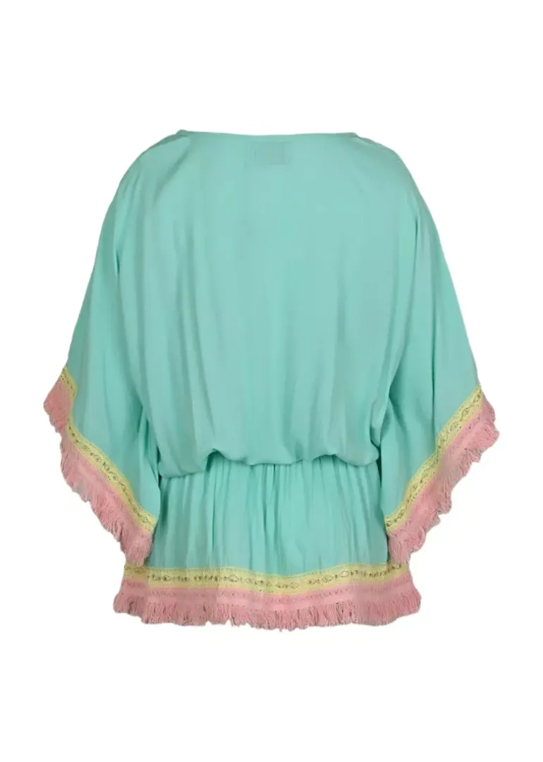 Mini Kaftan Sejla in Aqua
