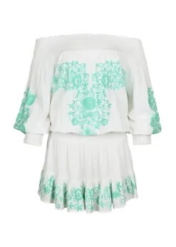 Mini Off Shoulder Dress Aleyna in White