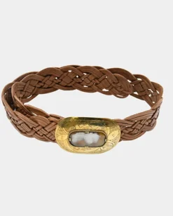 Miss June Leather Buckle Belt Broadway