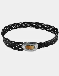 Miss June Leather Buckle Belt Broadway
