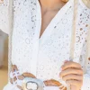 Miss June Tan Leather Buckle Belt Helicia