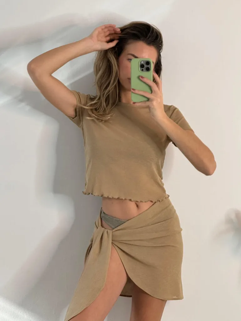 Mocha Mesh Sarong