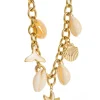 Multi Charm Seashell Necklace