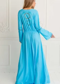 Mykonos Maxi Embroidered Dress