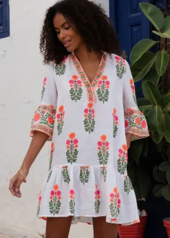 Neon Botanical Palolem Mini Dress