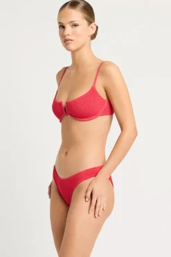 Nora Balconette bikini Top in Nectarine