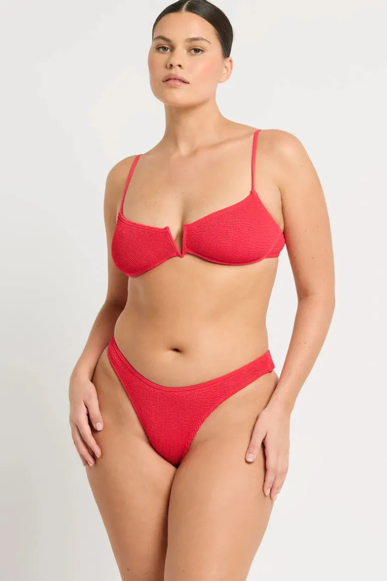 Nora Balconette bikini Top in Nectarine
