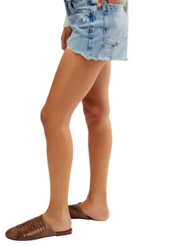 Now or Never Denim Short in Moon Child