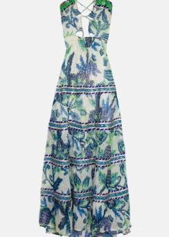 Ocean Pearl Bandeau Maxi Dress