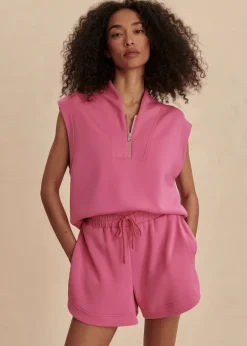 Ollie High Rise Shorts in Ibis Rose