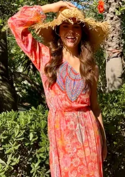 One Shoulder Dress Mannon in Aperol
