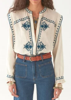 Philippa Blouse in Panna Cotta