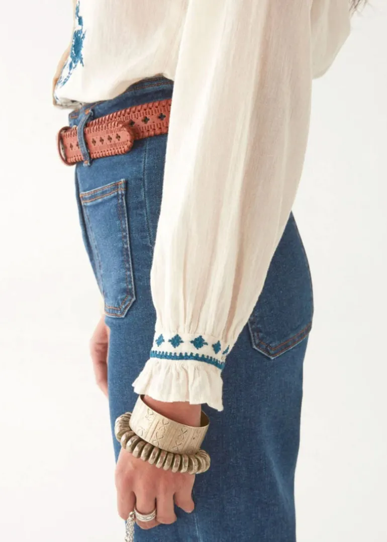 Philippa Blouse in Panna Cotta