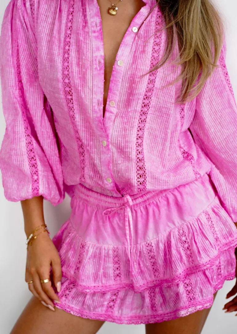 Pink Embroidery Top Poupette