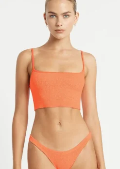 Reid Crop in Neon Orange