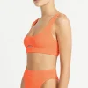 Sasha Bikini Top in Neon Orange