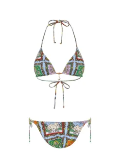 Side Tie Bikini Pant in Tarot