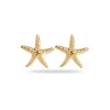 Starfish Earrings with Enamel