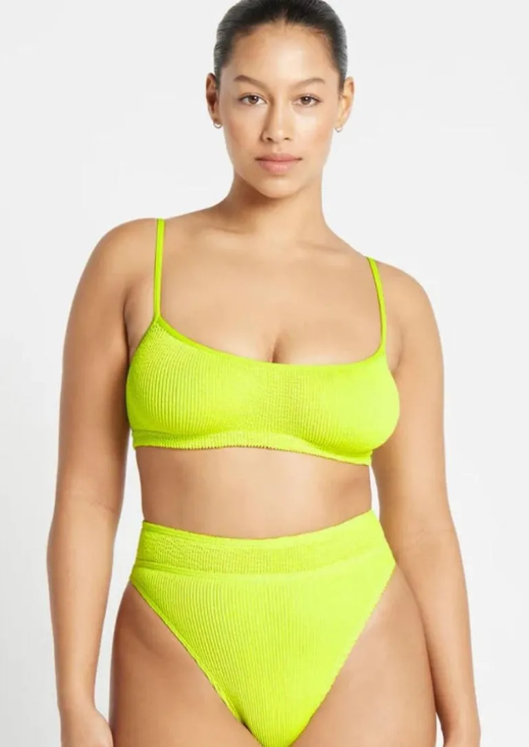Strap Saint Bikini Top in Sunny Lime