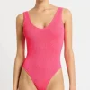 The Mara One Piece Swimsuit in Neon Azalea