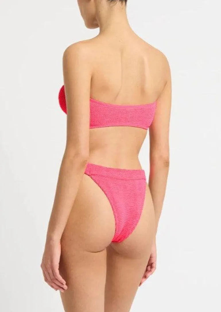 The Milo Bikini Brief in Neon Azalea